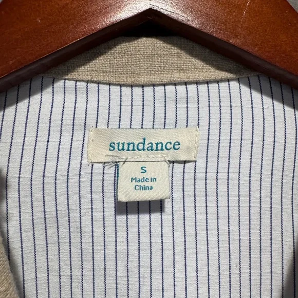 Sundance Beige Embroidered Floral Blazer Jacket - Picture 2 of 8